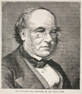 Sir Rowland Hill, fundador del Penny Post de English School