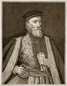 Sir Thomas Gresham, ilustración de la Historia Ilustrada de Inglaterra de Cassell de English School