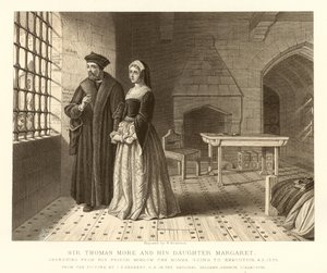 Sir Thomas More y su hija Margaret