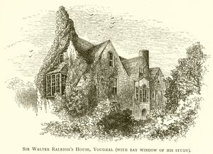 Casa de Sir Walter Raleigh en Youghal (con ventana de bahía de su estudio) de English School