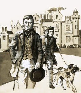 Sir Walter Scott paseando con Tom Purdie