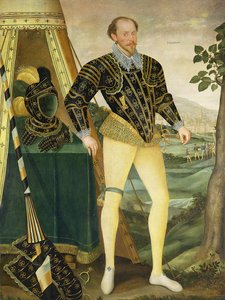 Sir William Drury, de Hawstead, Suffolk (1527-79), 1587 de English School