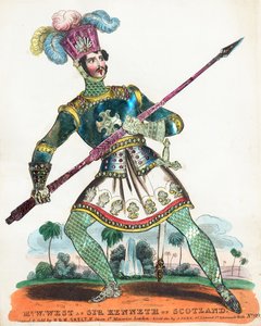 Sir William West como Sir Kenneth de Escocia de English School