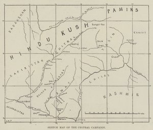 Mapa Esquemático de la Campaña de Chitral