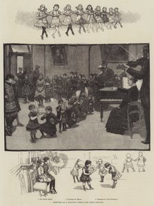 Bocetos en una Escuela de Entrenamiento para Baile Escénico (grabado) de English School