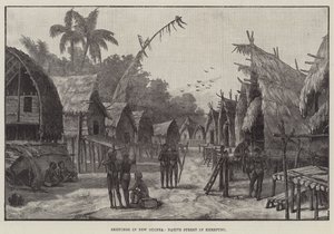 Bocetos en Nueva Guinea, Calle Nativa en Kerepunu