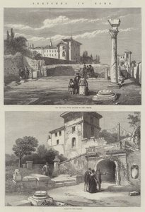 Bocetos en Roma (grabado) de English School