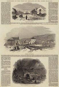 Bocetos en el Oeste de Irlanda (grabado) de English School