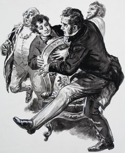 Pelea en la corte de English School