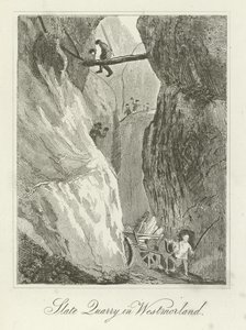 Cantera de pizarra en Westmorland de English School