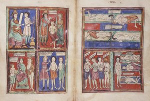 Sloane 1975 fol.91v-92 Escenas médicas
