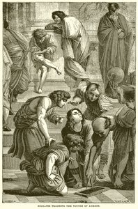 Sócrates Enseñando a los Jóvenes de Atenas de English School