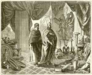 Solón en el tesoro de Creso