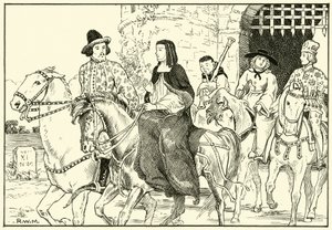 Algunos de los Peregrinos de Canterbury de English School