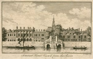 Somerset House, The Strand, Londres, visto desde el río Támesis