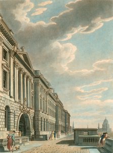 Somerset Terrace a lo largo del río Támesis, Somerset House, The Strand, Londres