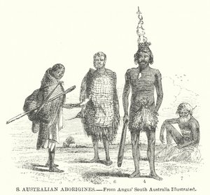 Aborígenes de Australia Meridional (grabado)
