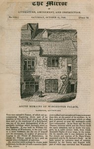 Restos del Palacio de Winchester en Bankside