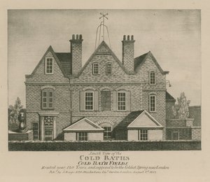 Vista sur de los baños fríos, Cold Bath Fields de English School