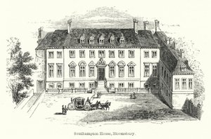 Casa de Southampton, Bloomsbury (grabado)