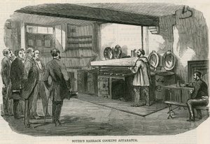 Aparato de cocina de barracones de Soyer de English School