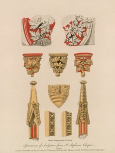 Especímenes de escultura de la Capilla de San Esteban de English School