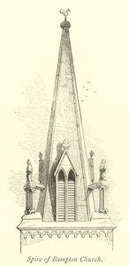 Aguja de la iglesia de Bampton de English School