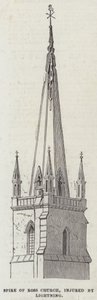 Aguja de la Iglesia de Ross, dañada por un Rayo de English School