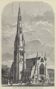Iglesia Cuadrada, Halifax (grabado) de English School