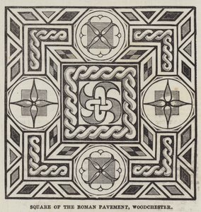 Cuadrado del Pavimento Romano, Woodchester de English School