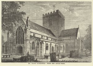 Catedral de St Asaph, desde el suroeste de English School