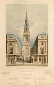 St Brides Avenue; La mejora en Fleet Street, Londres, propuesta para ser efectuada por suscripción voluntaria, 1825 de English School