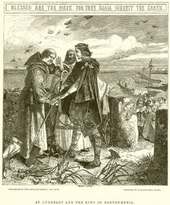San Cuthbert y el rey de Northumbria
