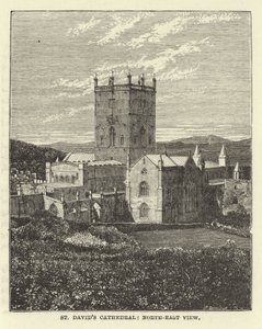 Catedral de St Davids, vista noreste de English School