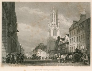 Iglesia de St Dunstans, Fleet Street, Londres de English School