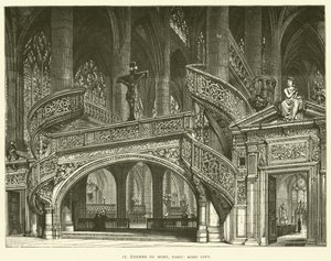 St Etienne du Mont, París, Rood Loft (grabado)