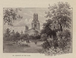 San Jorge en el Este (grabado) de English School