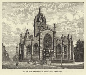 St Giles, Edimburgo, extremo oeste restaurado de English School