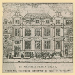 Biblioteca Gratuita de St Martin, inaugurada por Mr Gladstone