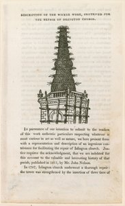 Iglesia de Santa María, Islington (vieja iglesia), Andamio de mimbre de English School