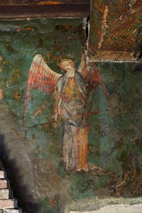 San Miguel Arcángel, detalle del mural de la Torre Byward