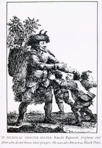 Ayudante Siniestro de San Nicolás: Knecht Ruprecht, 1784 de English School