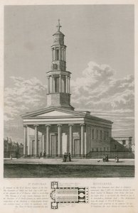 Iglesia de St Pancras, Londres, Middlesex de English School
