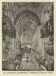 Catedral de St Patrick, interior, mirando al oeste de English School