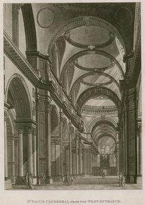 Catedral de San Pablo, Londres, desde la entrada oeste de English School