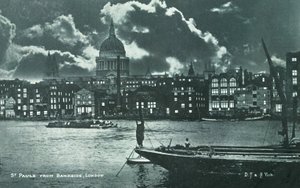 Catedral de San Pablo desde Bankside de English School