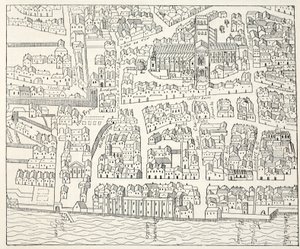 San Pablo y Vecindario, del Plan de Aggas, 1563 de English School