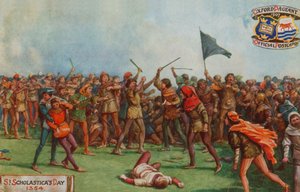 El Día de Santa Escolástica, 1354 de English School