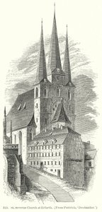 Iglesia de San Severo en Erfurth (grabado) de English School