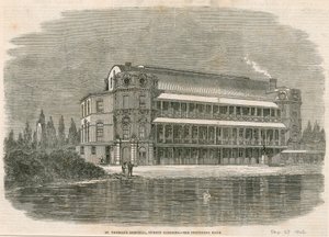 Hospital de St. Thomas, Jardines de Surrey, Londres de English School